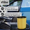 thumbnail image 4 of Dust Filters Compatible with Hikoki Hitachi WDE 3600 1200 and 1200M Vacuum Cleaners - Yellow and Black Patronenfilter, 4 of 4