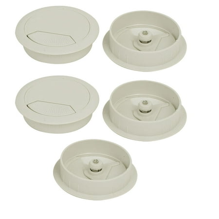 Computer Desk Plastic Adjustable Grommet Cable Hole Cover
