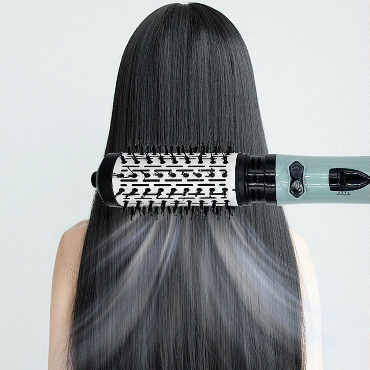 Yiliangx 3-in-1 hot air styler and rotating hair dryer, Hot Air Styler & Rotating Brush, rotating hair dryer brush spinning, Hot Air Styler ,360 Rotating Hair Dryer for Dry Hair, Curl Hair (Blue)