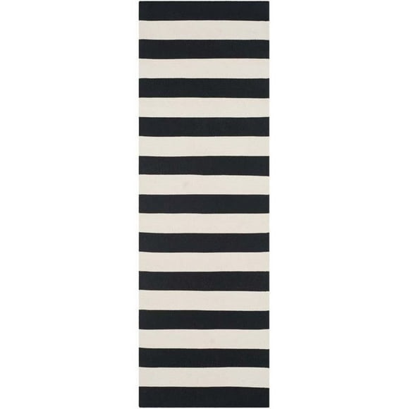 Safavieh Montauk Black Contemporary Rug - Runner 2'3" x 9'