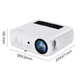thumbnail image 2 of Proyector Groview Blanco FHD 15000lux con WiFi y Bluetooth para Cine en Casa 300'' Soporte 4K para i, 2 of 8