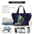 thumbnail image 4 of Travel Duffle Bag Howling Wolf Travel Tote Bags Carry on Luggage Waterproof Weekender Bags with Top Handle Adjustable Shoulde Strap for Travel Gym, 4 of 5