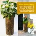 thumbnail image 5 of Farmhouse Porch & Home Planter. Country Woodland Rustic Tall Plant and Flower Stand. Large Outdoor Patio and Deck Unique Log Pot Decor, 5 of 10