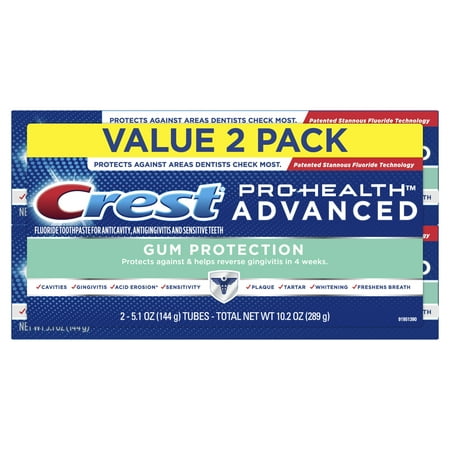 Crest Pro-Health Advanced Gum Protection Toothpaste, 5.1 oz, Pack of (Best Toothpaste To Prevent Gum Disease)