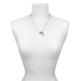 thumbnail image 3 of Delight Jewelry Goldtone Disc 1/2'' Number - 2 - - Love and Lock Charm Necklace, 18"+1", 3 of 4