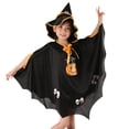 thumbnail image 3 of yingyy Costume de Citrouille pour Jeu de Rôle, Ensemble de Cape et Chapeau pour Enfants, Performance de Jeu de Rôle Sorcière, 3 of 6