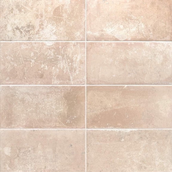 The Tile Life Arcilla 6" x 12" White Satin Porcelain Floor and Wall Tile Case of 11