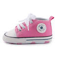 thumbnail image 4 of Bonario Baby Girls Boys 2 Pairs Shoes Infant Canvas High-Top Ankle Sneakers for First Walkers 0-18M, 4 of 7