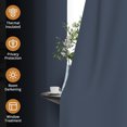 thumbnail image 2 of Tchckioa Blue Blackout Curtains for Living Room,2 Panels 52x96 Inch Grommet Window Drapes, 2 of 6