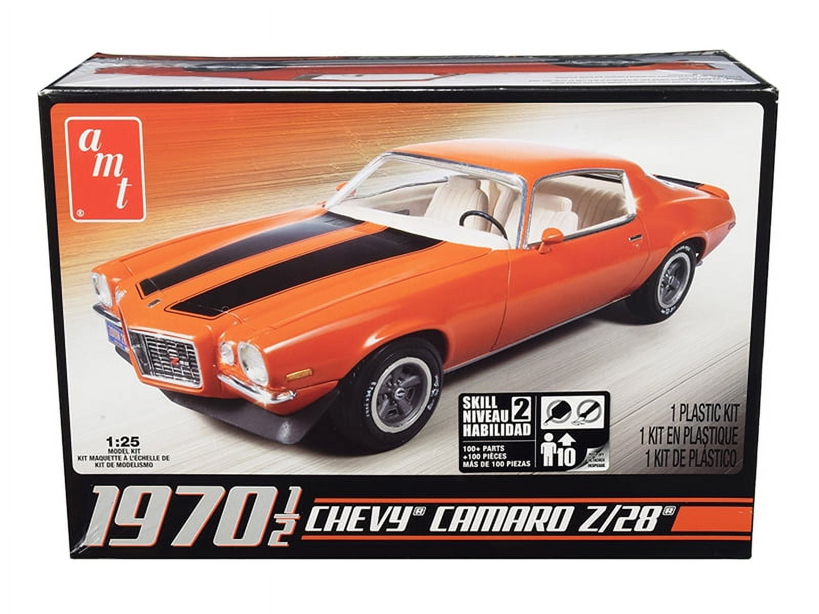 AMT Brand Model Car Kit 1/25 Camaro Z28 1970 - Detailed with