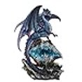 thumbnail image 3 of Pacific Giftware Checkmate Dragon with LED Light Frozen Blue Crystal Mountain 12.5H, 3 of 3