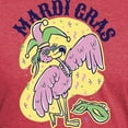 thumbnail image 3 of CafePress - Mardi Gras Flamingo T Shirt - Mens Tri-blend T-Shirt, 3 of 4