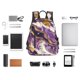 thumbnail image 4 of Disketp Purple Gold Marble Swirls Mochila Ligera e Impermeable, Mochila de Día Resistente para Viajes, Senderismo y Uso Diario para Hombre y Mujer, 4 of 7