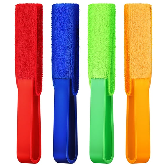 4 Pcs Blind Cleaner Brush Multifunction Car Cleaning Tools Multifunctional under Appliance Microfiber Duster