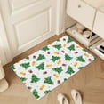 thumbnail image 2 of Christmas Bathroom Rugs Entrance Door Floor Mat, Bathroom Anti Slip and Absorbent Christmas Tree Pattern Carpet, Easy to Clean, Foot Pedals Bathroom Floor Mat, 2 of 6