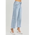 thumbnail image 3 of RISEN Full Size High Rise Seamed Detail Wide Leg Crop Jeans, 3 of 6