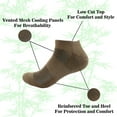 thumbnail image 3 of BambooMN Unisex Men's and Women's Athletic Sport Ankle Socks Made of Rayon from Bamboo - White - 4 Pairs - Large, 3 of 4