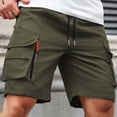 thumbnail image 5 of Dagugfen Cargo Shorts for Men 8" Inseam Loose Fitted Elastic Waist Drawstring Summer Outdoor Climbing Shorts with Multi Pockets, 5 of 7