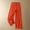 Orange, variant on Babysbule Womens Elasticity Pants Women's Fashion Casual Solid Color Split Mid Waist Loose No Belt Wide Leg Long Pants