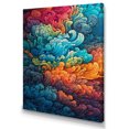 thumbnail image 2 of Designart "Rainbow Colored Waves In The Sky I" Landscape Modern Canvas Art Print, 2 of 5