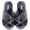 Cross Black, variant on Millffy Ladies Womens Cross Fuzzy Fluffy Open Toe Slippers for Summer (Women US 11-12, Cross Black)
