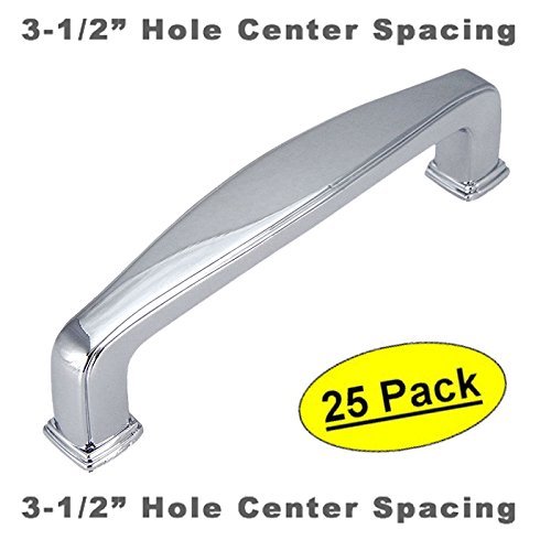 Cosmas 4390CH Polished Chrome Modern Hardware Handle Pull 31/2" Inch (89mm) Hole