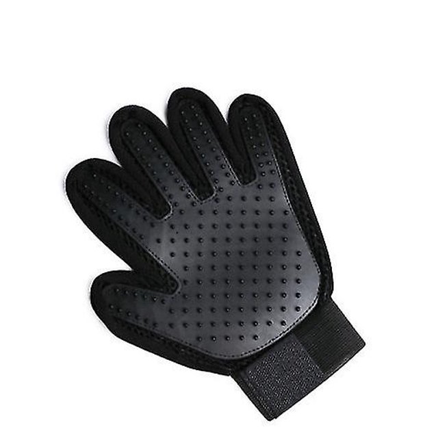 Guante de aseo para mascotas para perros, cepillo de silicona para gatos, peine, guantes para el pelo, 1 par WD.WDQZL Hogar