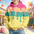 thumbnail image 2 of XAOFW Boys Hoodies Long Sleeve Knit Hooded Sweatshirt With Ice Print And Front Pocket Loose Fit Pullover Hoodies For Casual Daily Wear Versatile Tops 2-3 Years, 2 of 4
