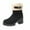 Black, variant on Busydd Ankle Boots for Women Casual Comfy Warm Fleece Womens Booties Chunky Heel Round Toe Zipper Winter Boots for Women 6.5