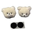 thumbnail image 1 of Siruishop 1 Pair Helmet Decorations Adorable Fun Attachment for Skiing Bike Motorcycle White, 1 of 7