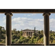 Temple of Hephaestus Greek Orthodox Church of St. George Akamates - Athens Greece Poster Print by Reynold Mainse, 38 x 24 - Large