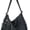 Black, variant on Sunyuer Women Vintage Washed Denim Hobo Bag, Large Capacity Commuter Shoulder Tote Handbag, Casual Retro Denim Crossbody Bag with Adjustable Strap for Work Travel Daily Use