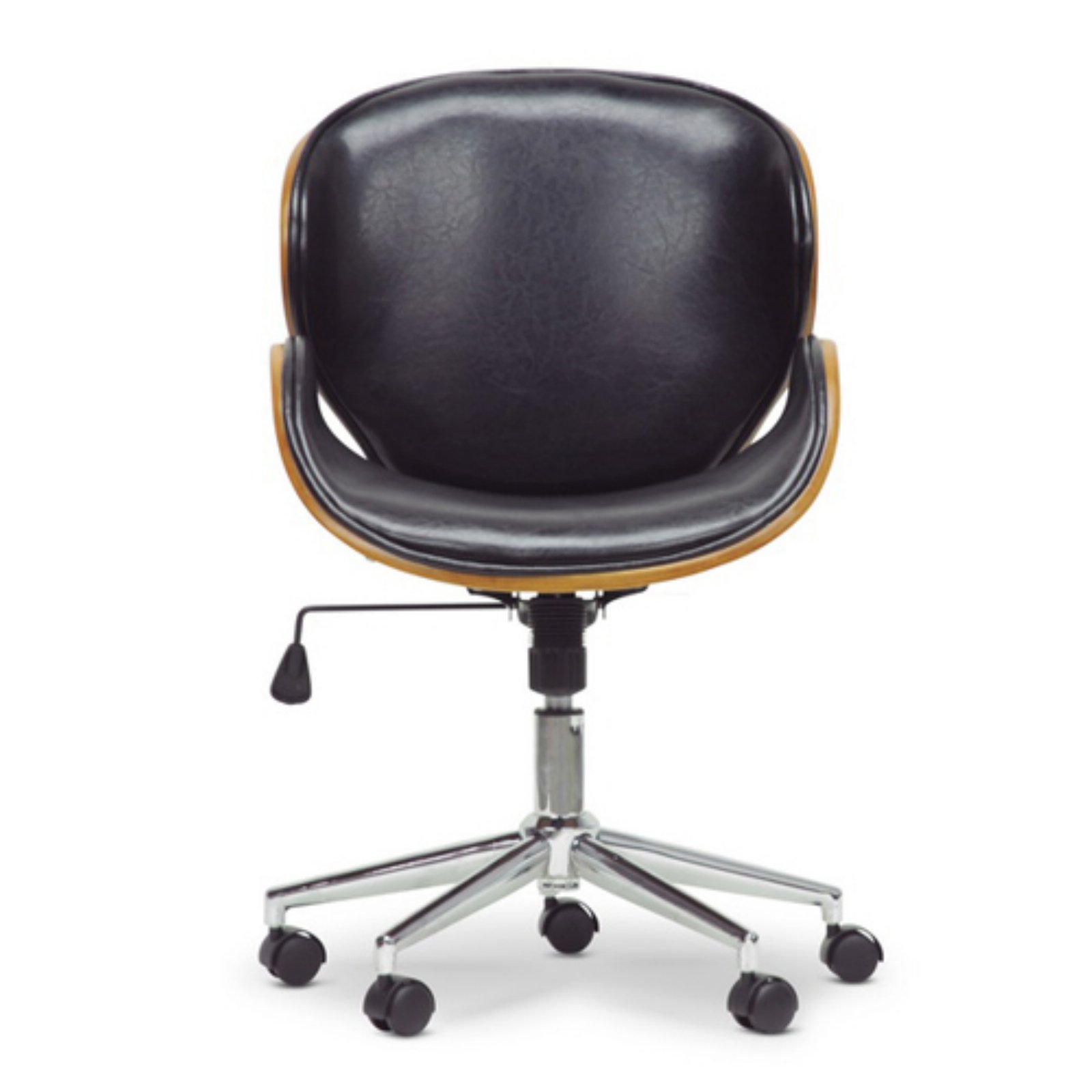 Bruce Walnut And Black Modern Office Chair