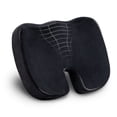 thumbnail image 3 of Mind Reader Memory Foam Seat Cushion, Ergonomic Pressure Relief for Office, Car, and More, Black, 3 of 12