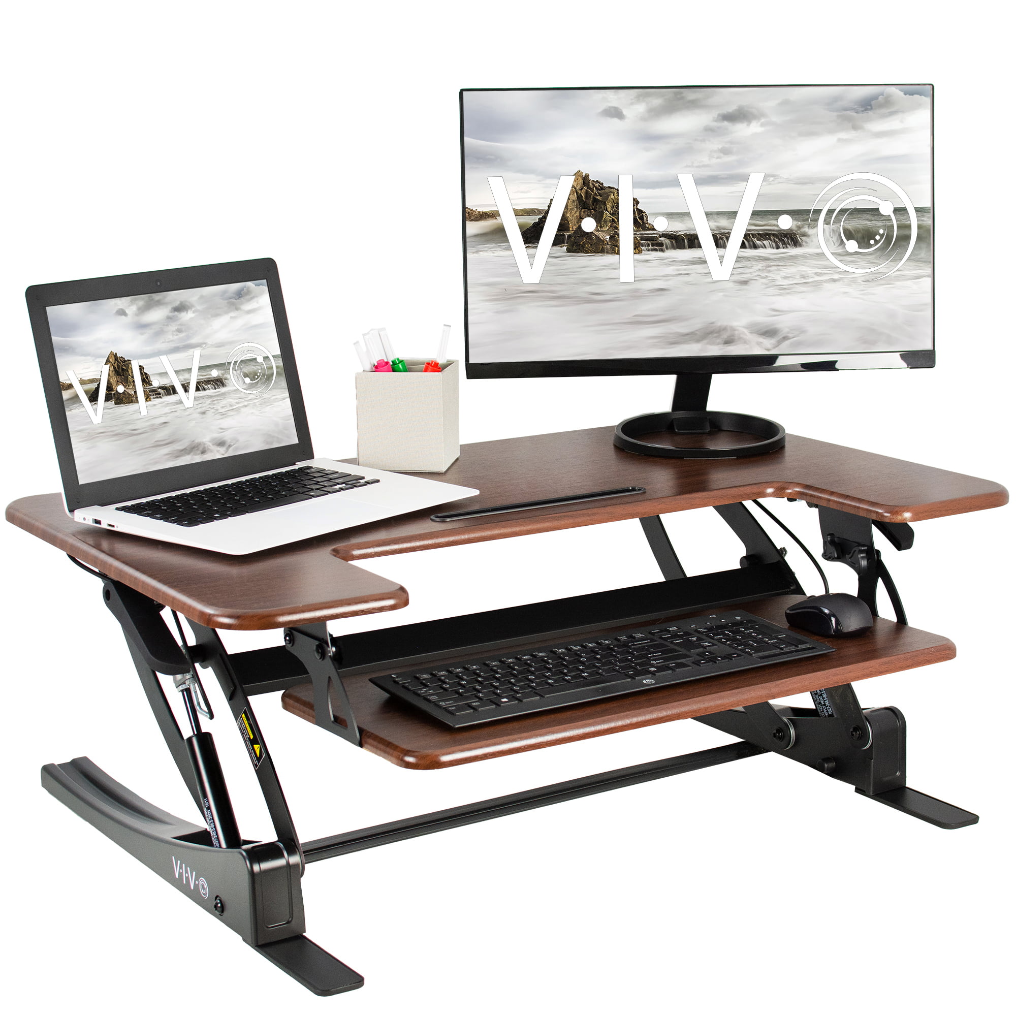 Wood Standing DeskDesk Riser Adjustable Height Standing Desk Converter 
