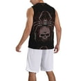 thumbnail image 2 of Pofeuu Spider with Skull Print Basketball Jersey, Shirts for Men Youth Basketball Jersey Crew Neck-XX-Large, 2 of 6