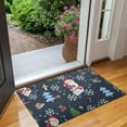 thumbnail image 2 of Dark Blue Christmas Santa Pattern Door Rugs,Washable Non Slip Door Mats Indoor,Decorative Door Mats,Entry Mat Indoor for Entrance,Bedroom,Kitchen,Bathroom,17"x30", 2 of 6