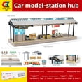 thumbnail image 1 of Trousse d'Éclairage de Gare 3C Certifiée pour 15 à 35 Ans - Comprend une Grande Plateforme, des Rails, des Poteaux, un Abri et un Train / Matériau Durable pour un Jeu de Rôle Immersif de Simulation de Train / Jouet Essentiel, 1 of 5