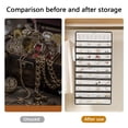 thumbnail image 4 of Laklulu Hanging Jewelry Organizer Storage Roll with Hanger Metal Hooks Double-Sided Jewelry Holder for Earrings, Necklaces, Rings on Closet, Wall, Door, 4 of 5