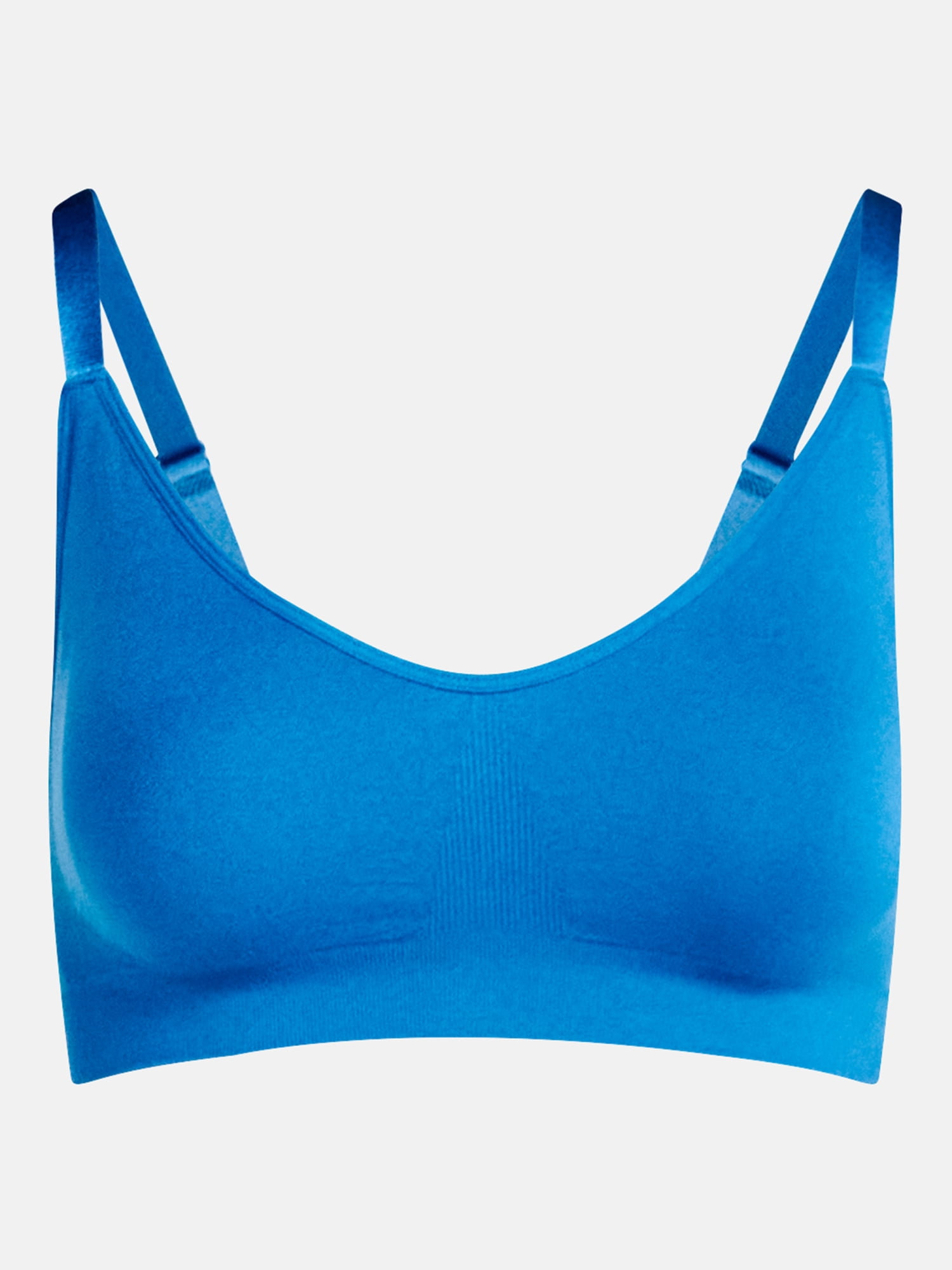 Joyspun Women's Seamless Plunge Pullover Bralette, Removable Padding, Sizes S-XXXL