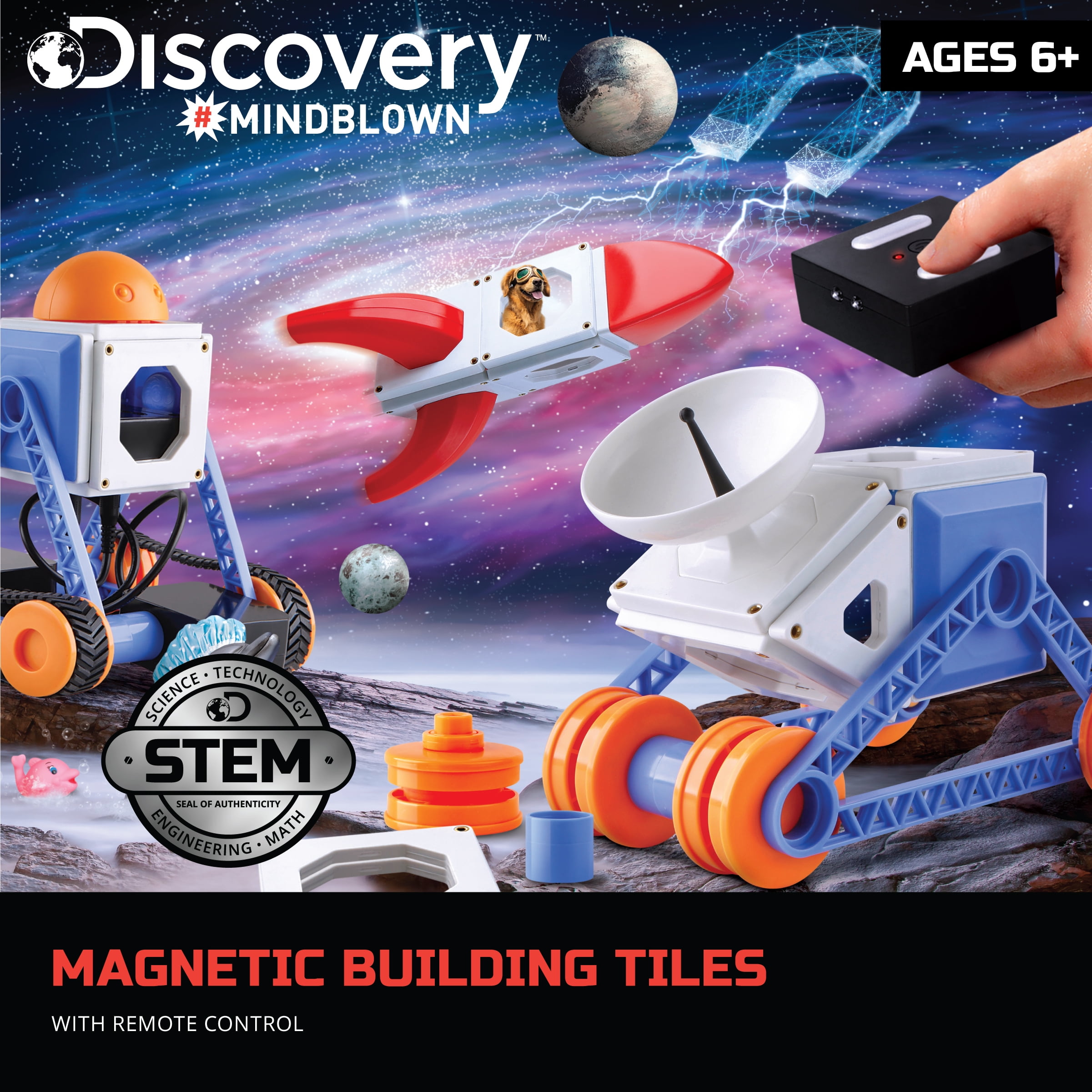 discovery mindblown magnetic tile set