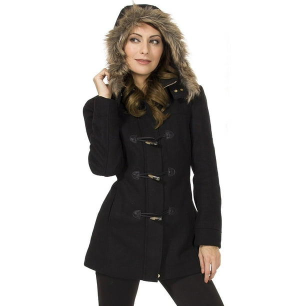 Download Alpine Swiss - Womens Hooded Parka Coat Faux Fur Trim ...