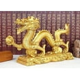 thumbnail image 5 of Statue de Dragon Chinois Feng Shui Doré Symbole de Chance et de Succès, 5 of 5