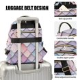 thumbnail image 3 of FORMRS Mini Backpack Purse for Women Quilted Travel Daypack Casual Shoulder Bag, Pink Art Pattern, 3 of 7