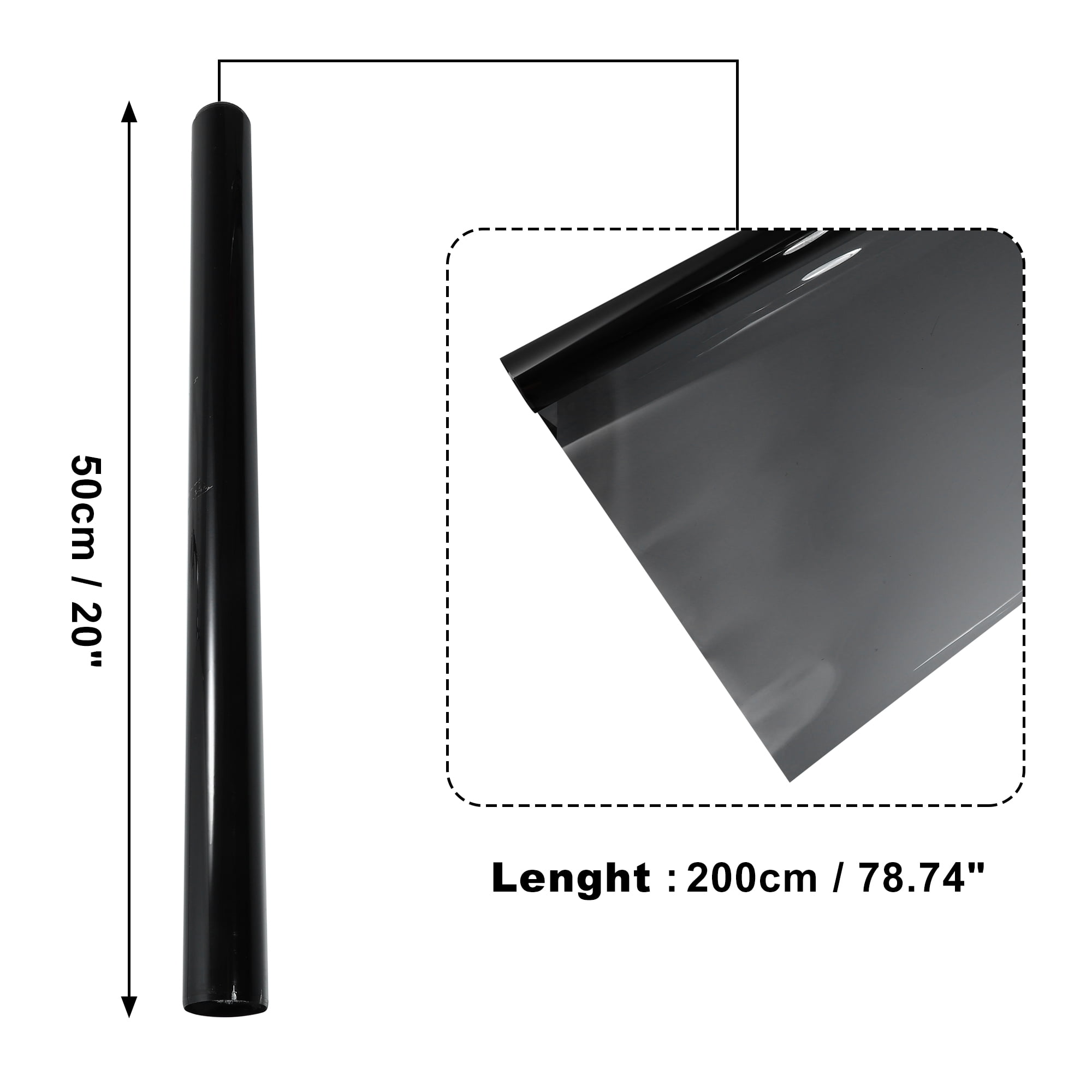 Unique Bargains Car Window Tint Film 25% VLT Universal Black