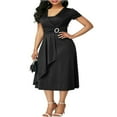 thumbnail image 1 of Womens V Neck Long Dress Formal Cocktail Party Evening Plus Size, 1 of 4