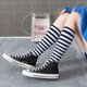 thumbnail image 5 of Balery Navy Blue And White Stripes Calcetines novedosos Calcetines deportivos Calcetines hasta la rodilla Calcetines de algodón Calcetines originales y geniales, 5 of 6