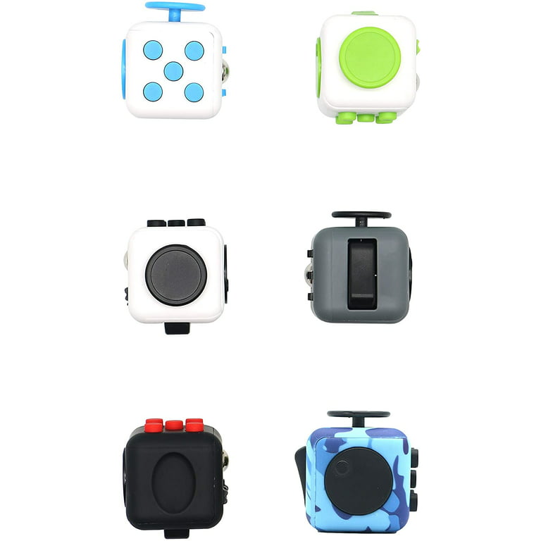 VCOSTORE Fidget Cube with 12 Sides - Original Cubo Antiestres Adultos Dado  Antiestres Fidget Cube Toy for All Ages with ADHD, Add, ASD, ADHD
