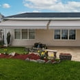 thumbnail image 2 of Awntech 14 Ft Maui Manual Heavy Duty Patio Retractable Awning (168in x 9.25in x 120in), Gray, 2 of 9
