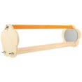 thumbnail image 4 of Wooden Parrot Perch Platform for Indoor Pet Use Decorative Toy with Mirror 6.3 Inches, 4 of 4